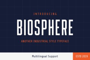 Biosphere: A Modern Display Font for Bold Designs