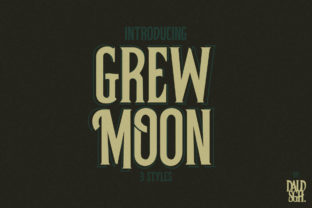 Grewmoon: A Vintage Display Font with Character