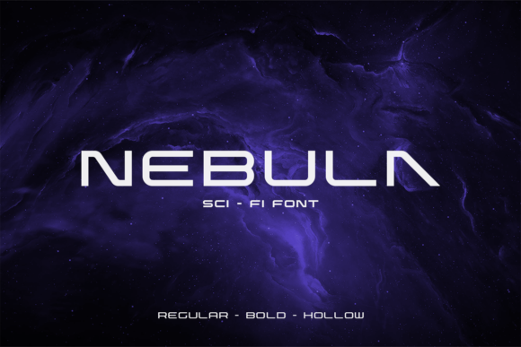 Nebula Font: The Futuristic, Dark Display Typeface for Sci-Fi Design