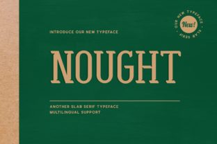 Nought: A Sweet and Playful Display Font