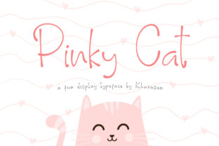 Pinky Cat: A Cheerful Display Font with Unique Charm