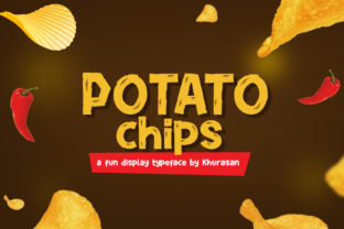 Potato Chips: A Fun Display Font with a Cheerful Style