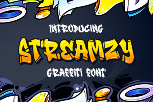 Streamzy: A Bold Graffiti Display Font