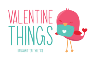 Valentine Things: A Handwritten Font That Adds Romance to Your Designs